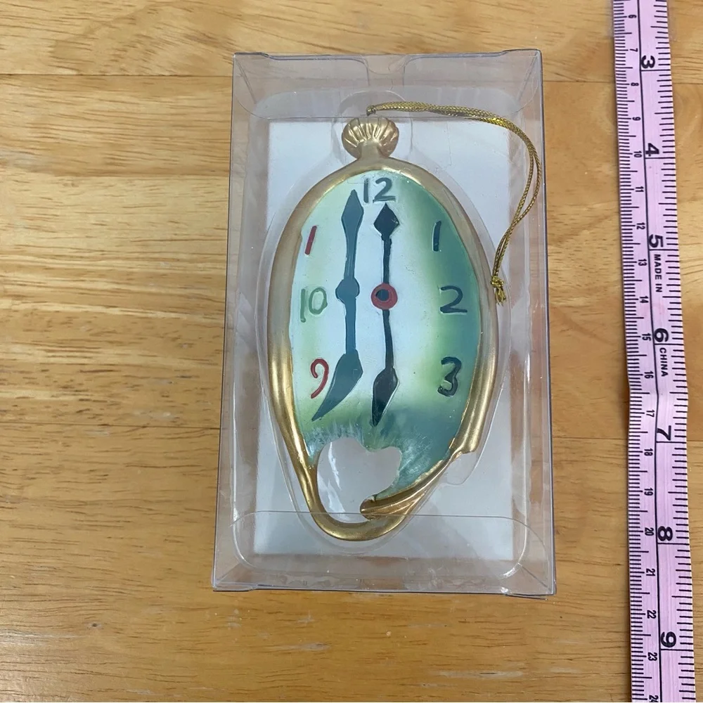 Dali Surreal Melted Clock Ornament